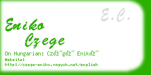eniko czege business card